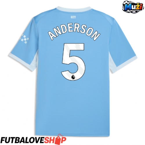 Dres Manchester City Elliot Anderson #5 Domáci 2026-27 Krátky Rukáv